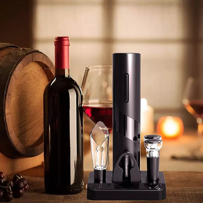 Abridor de Vinho Elétrico Recarregável Kit de Vinho Decovibe