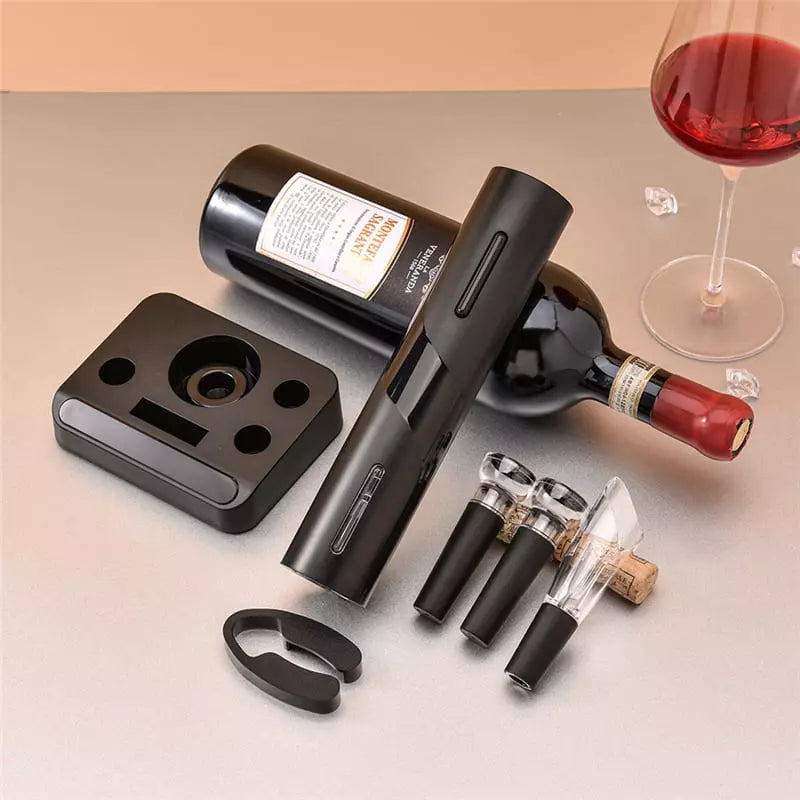 Abridor de Vinho Elétrico Recarregável Kit de Vinho Decovibe