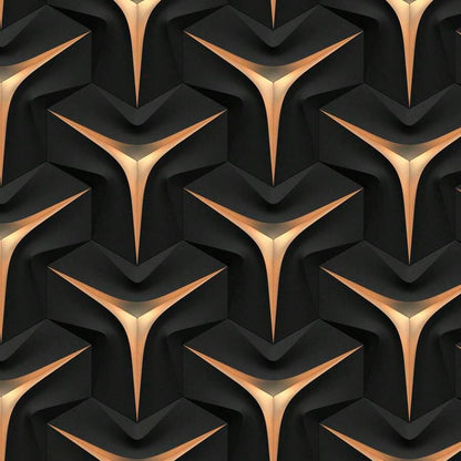 Papel de Parede Preto e Bronze Decovibe