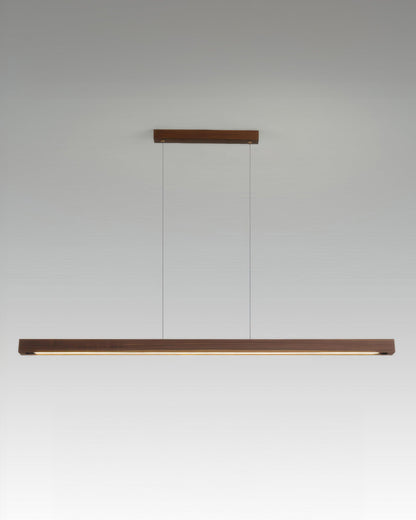 Minimalist Japanese Walnut Pendant Light